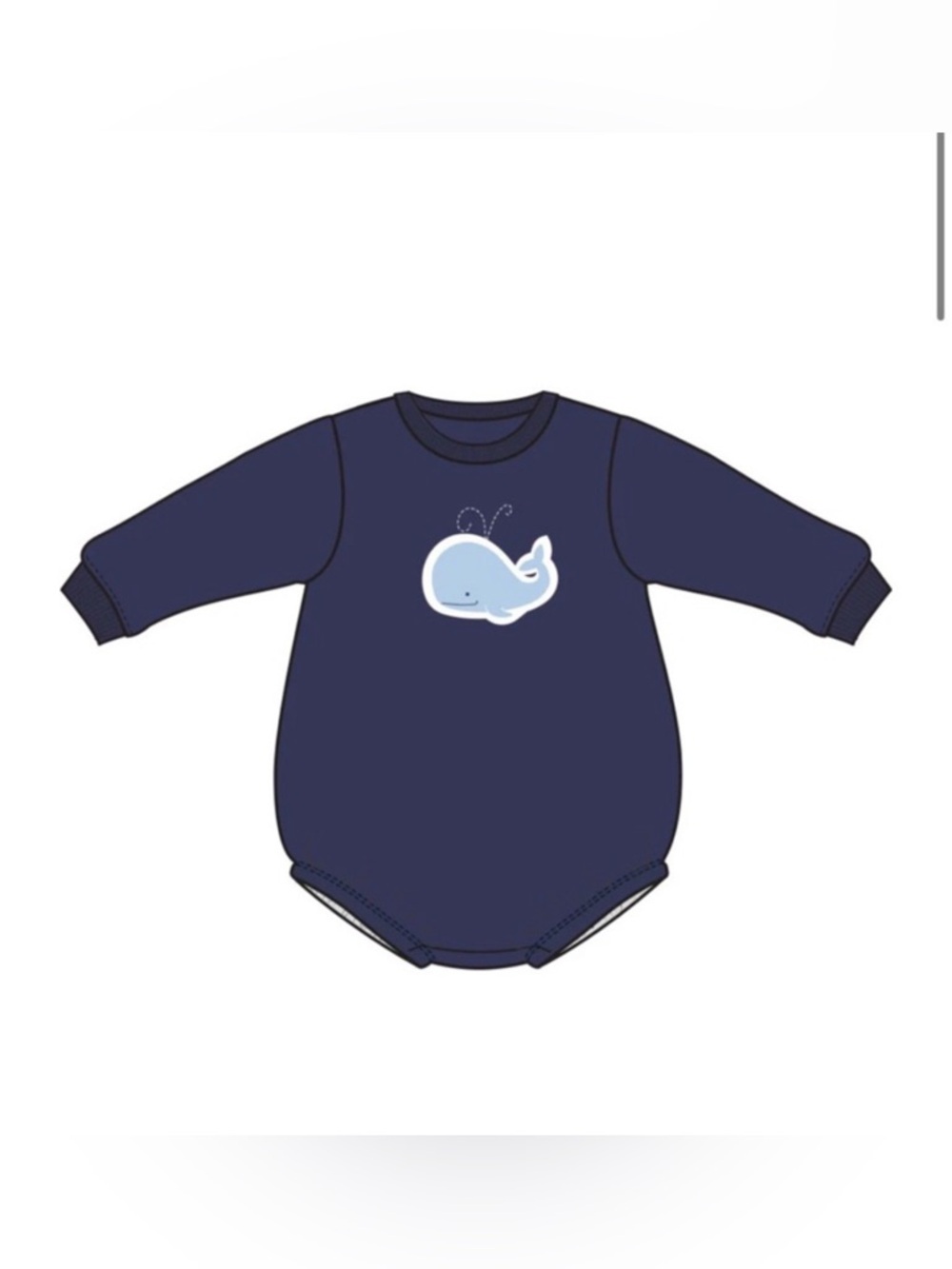 Angel Dear French Terry Sweatshirt, Whale